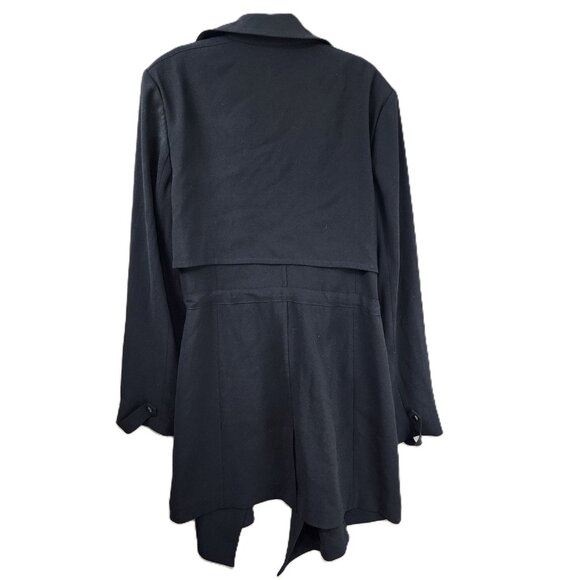 R Label Belted Trench Coat - Picture 3 of 10